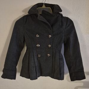 Women's Double-Breasted Gray Jacket